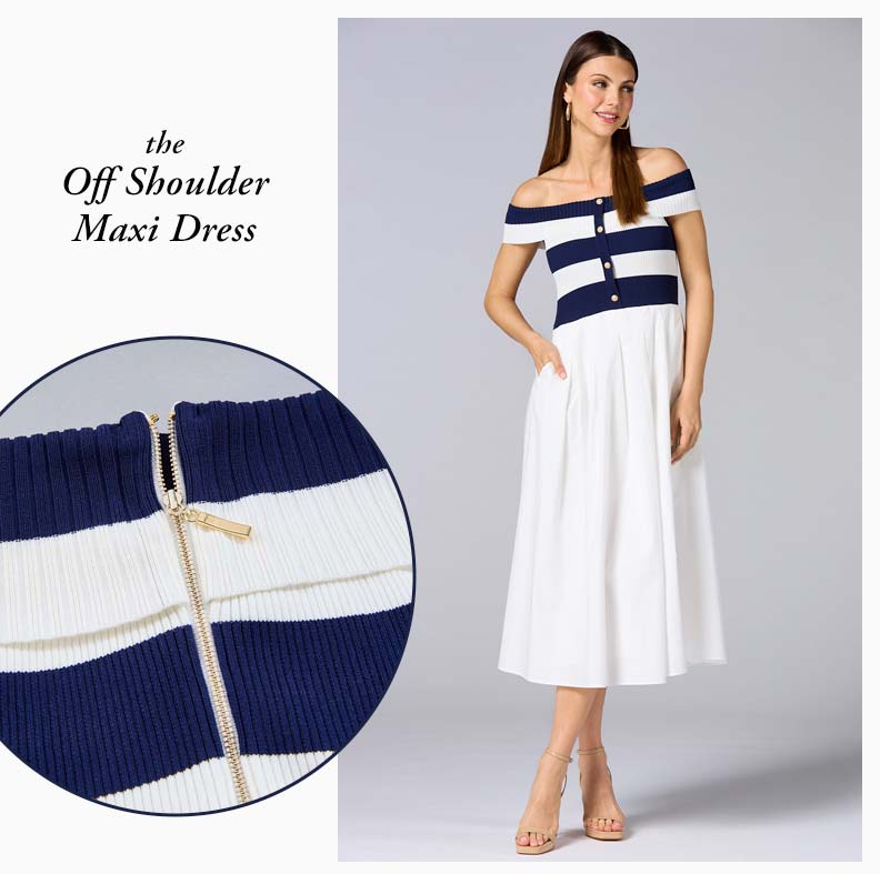 Shop the Off Shoulder Maxi Dress