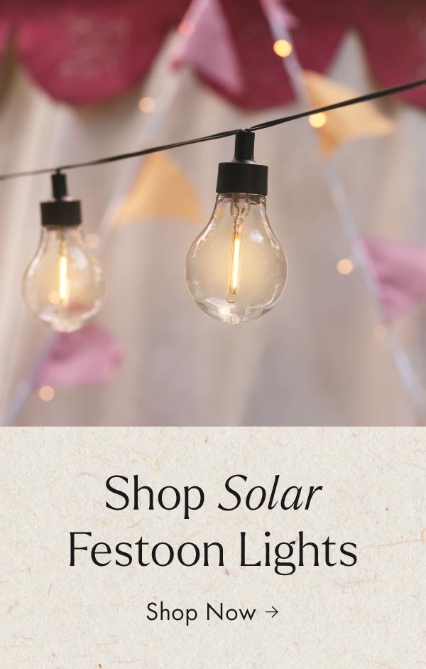 Solar festoon lights