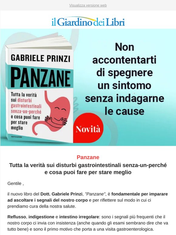 Nuovo libro del Dott. Prinzi: Tutta la verità sui disturbi gastrointestinali (senza-un-perché)