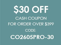 $30 OFF Cash Coupon For Order Over $399