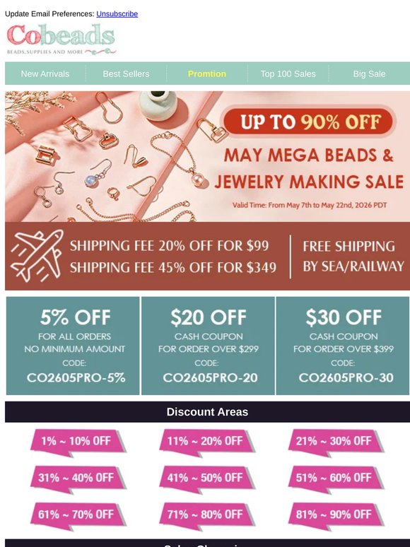 Save On Jewelry Making Supplies | Up To 90% Off