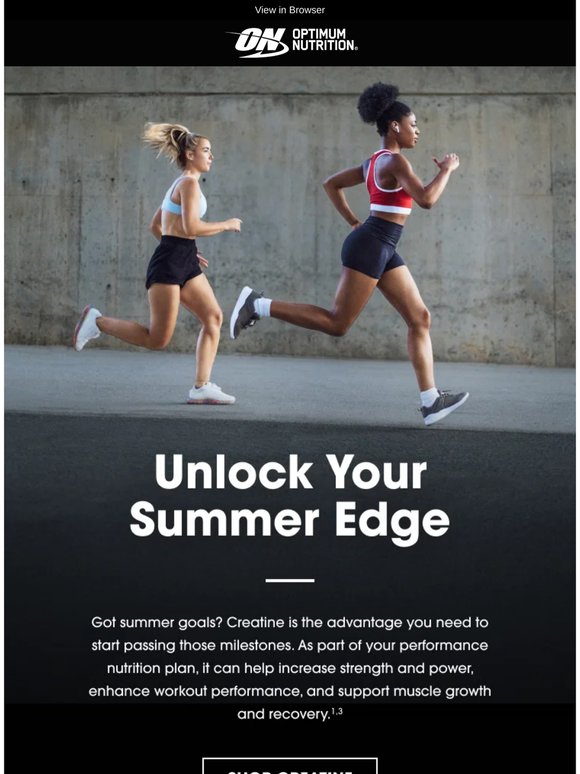 Creatine is Your Summer Edge 😎