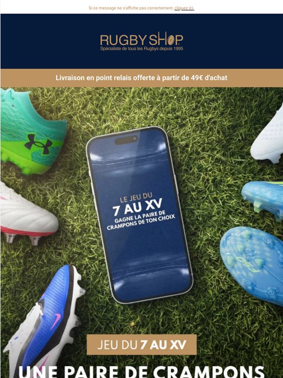 Gagne la paire de crampons de ton choix !