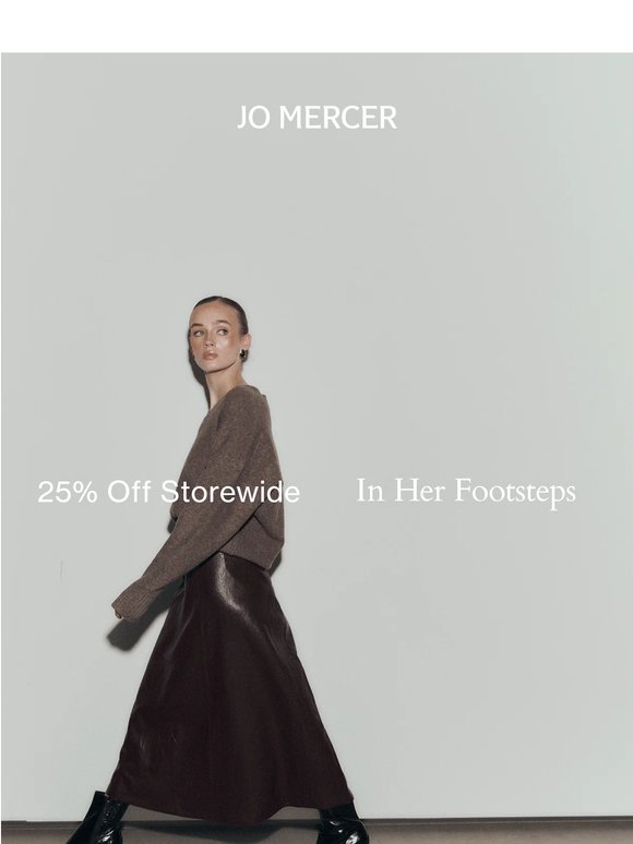 25% Off Storewide Continues