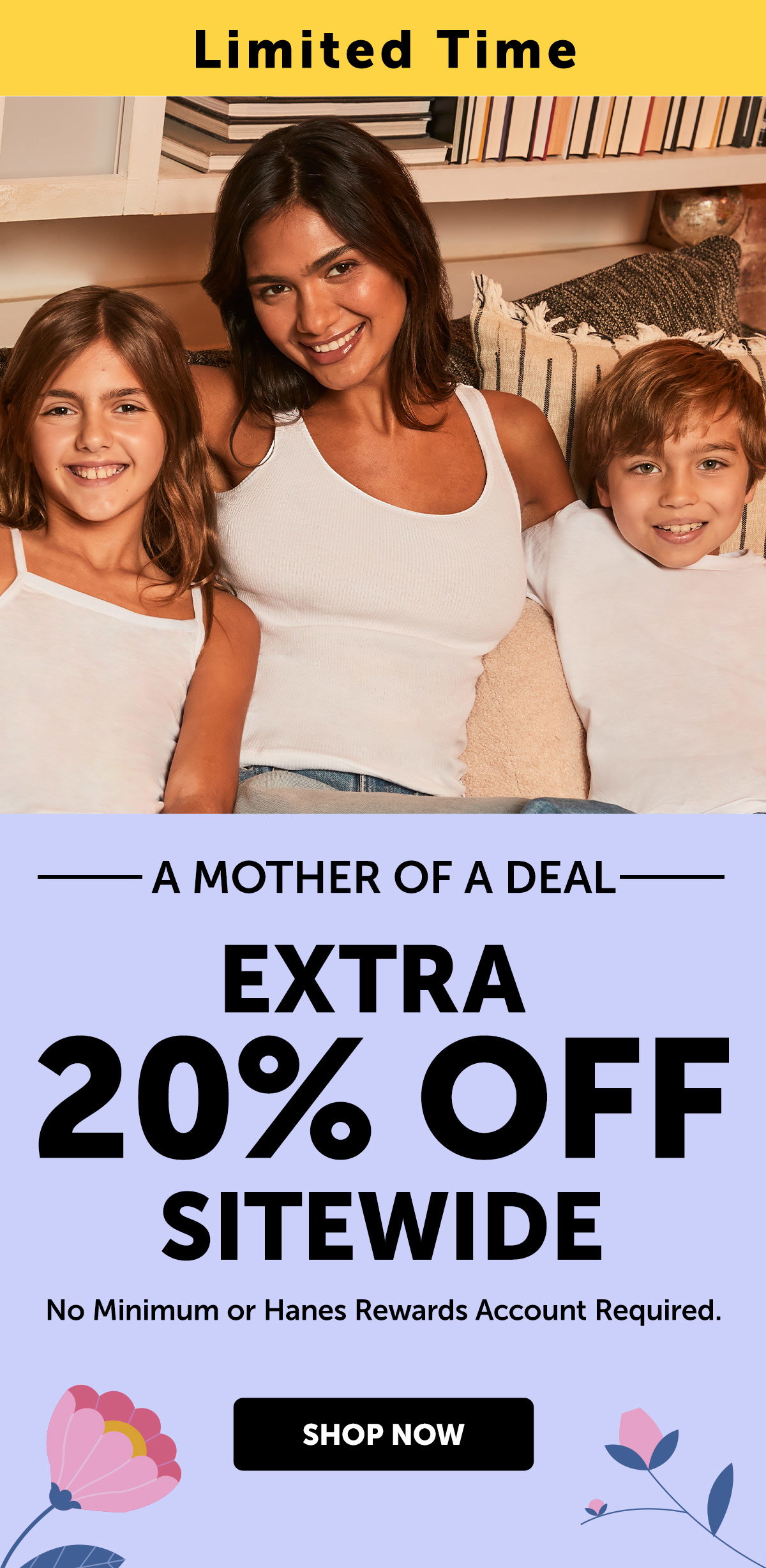 Extra 20% Off Sitewide