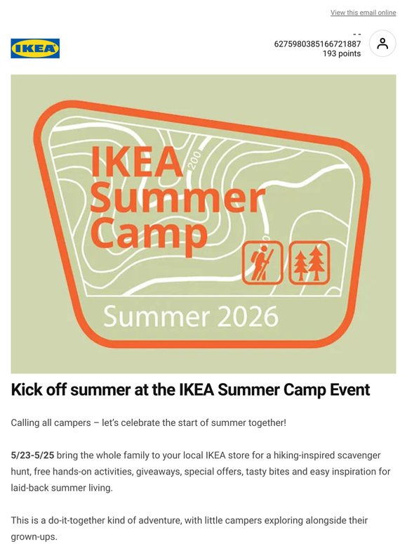 🏕️Save the date: the IKEA Summer Camp Event is coming!