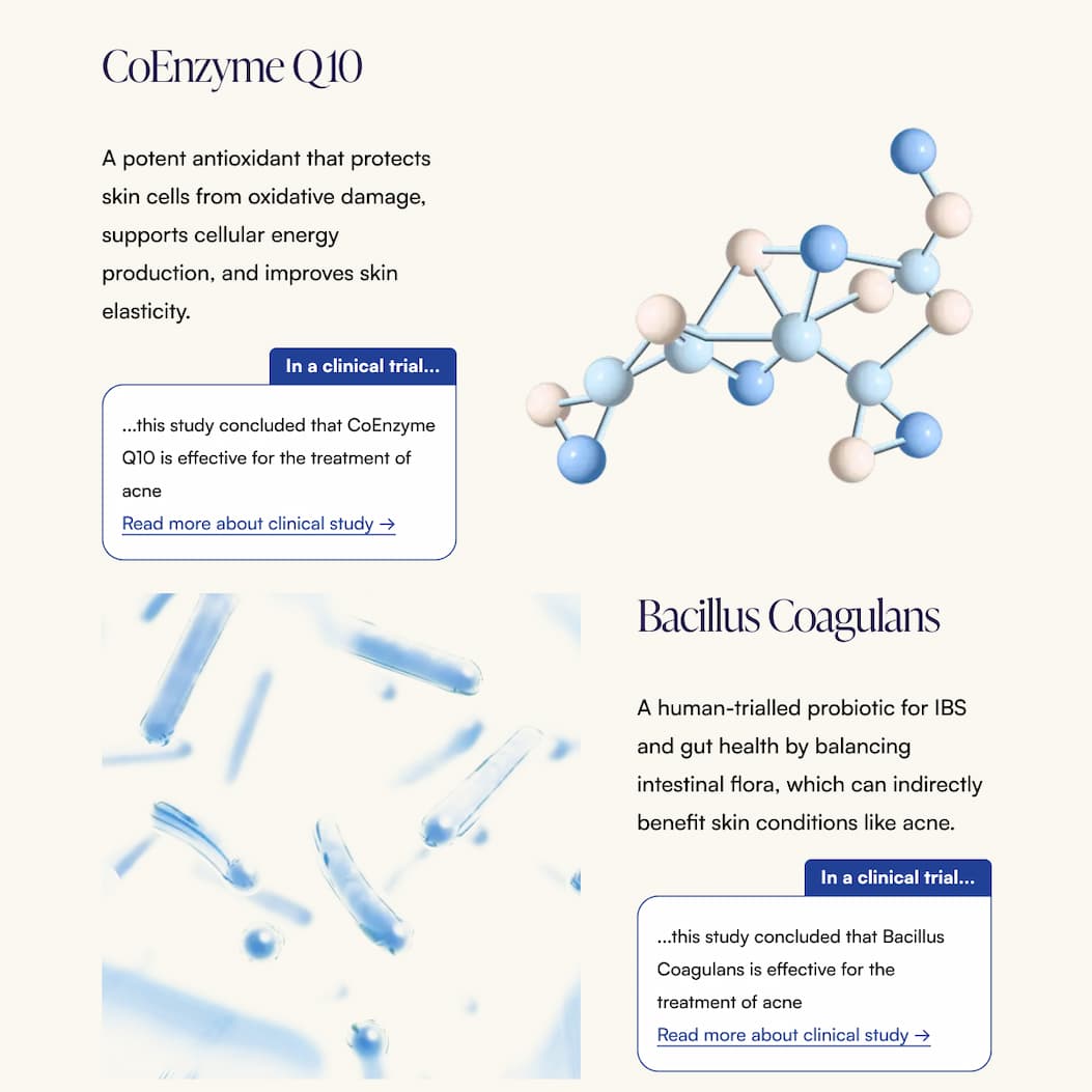 CoEnzyme Q10 and Bacillus Coagulans