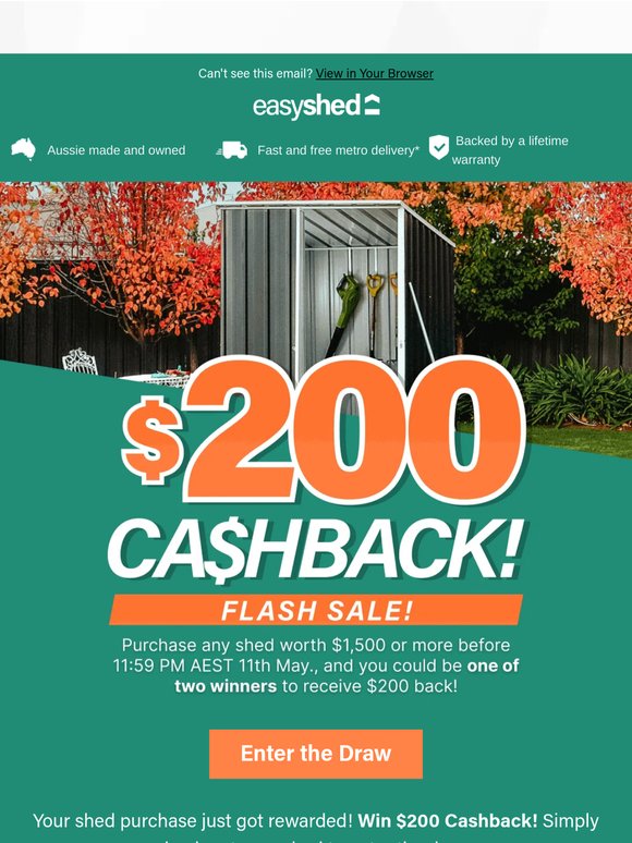 📣 Last Chance! $200 Cashback Awaits