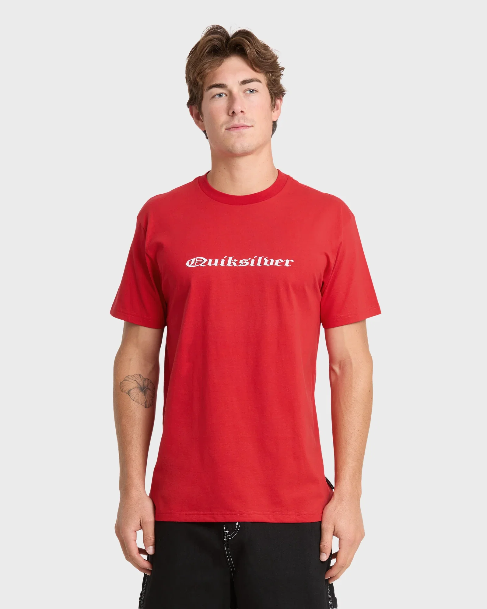 Image of Chrome English Short Sleeve Knit T-Shirt - Salsa