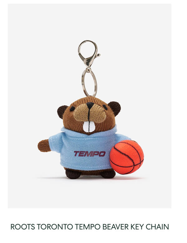 Roots Toronto Tempo Beaver Key Chain