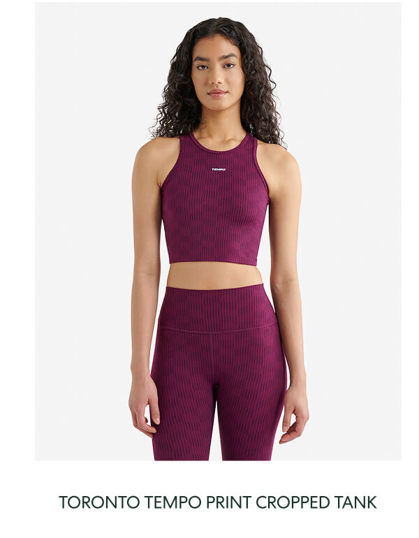 Roots Toronto Tempo Print Cropped Tank