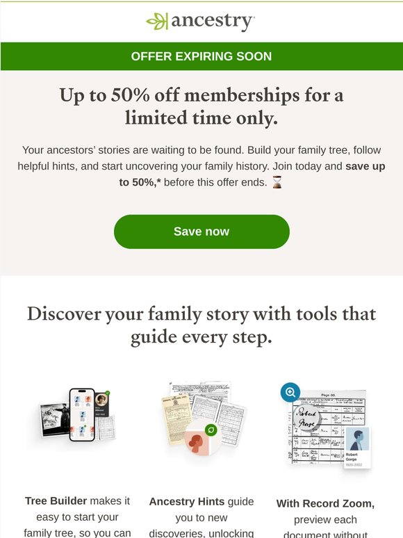 Time is running out: Save up to 50% on memberships ⏳