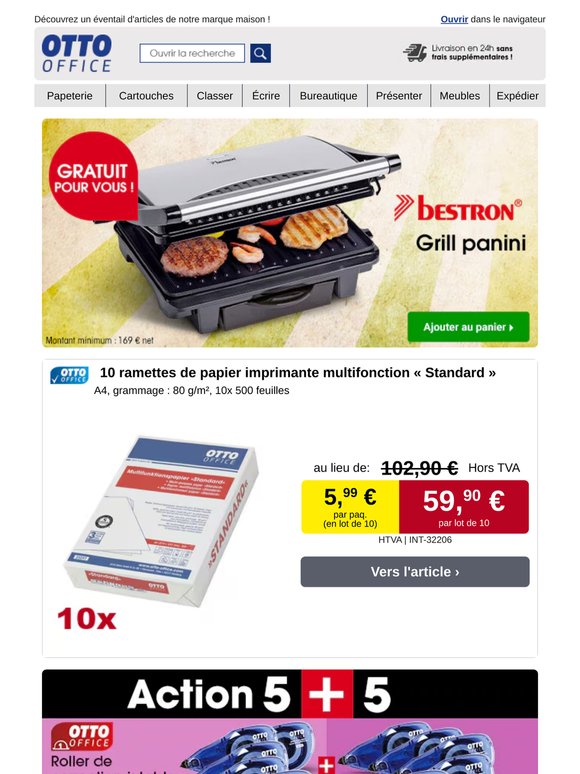 Gratuit pour vous : grill panini Bestron