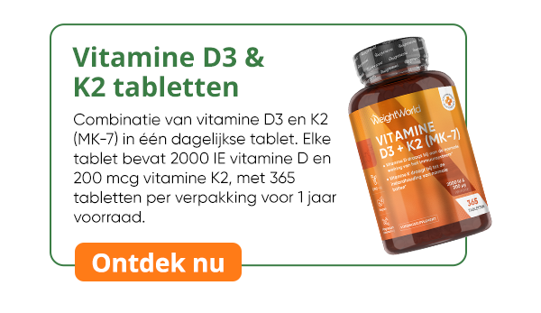 Vitamine D3 & K2 tabletten