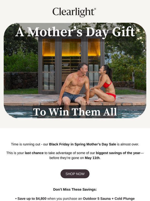 Last Chance to Win Mother’s Day with Black Friday-Level Savings!