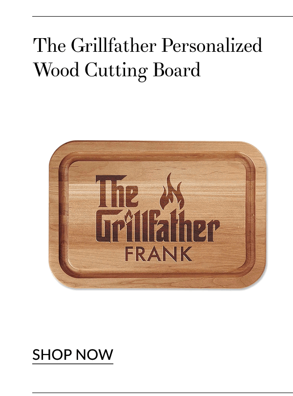 The Grillfather Personalized Wood Cutting Board [Click here to Shop Now]