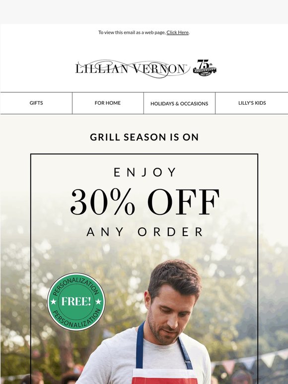 30% off the grill master's wishlist🔥