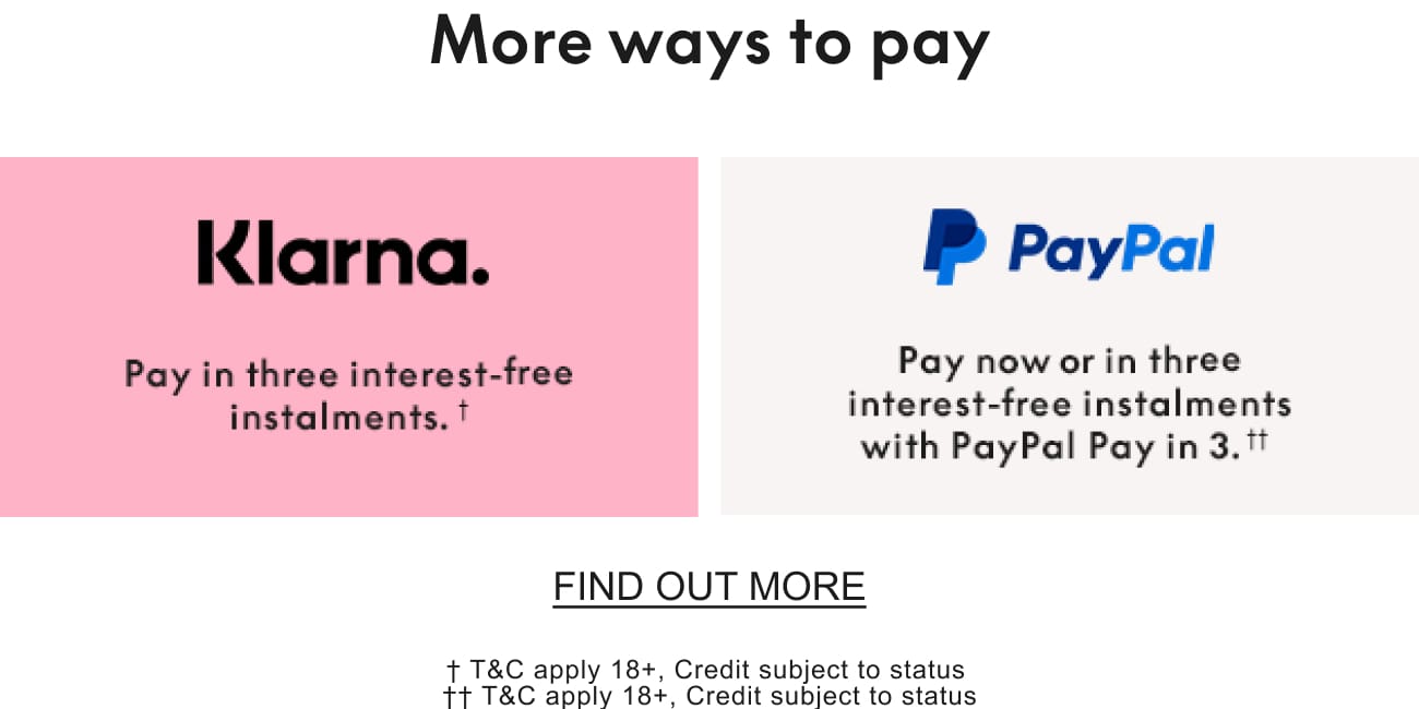 Ways to pay