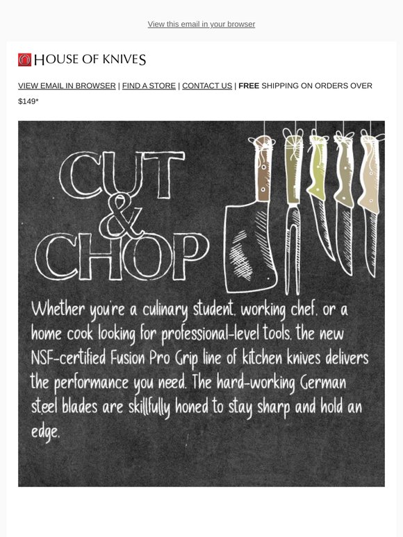 30% Off New Fusion Pro-Grip Knives