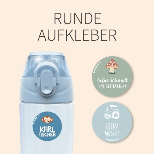 Runde Aufkleber
