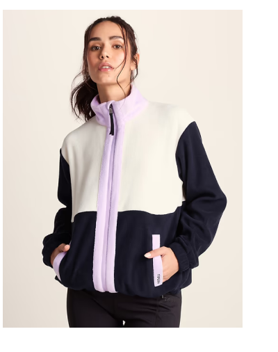 Bardon Womens Relaxed Fit Microfleece Jacket - Dark Indigo