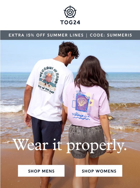 Wear it properly