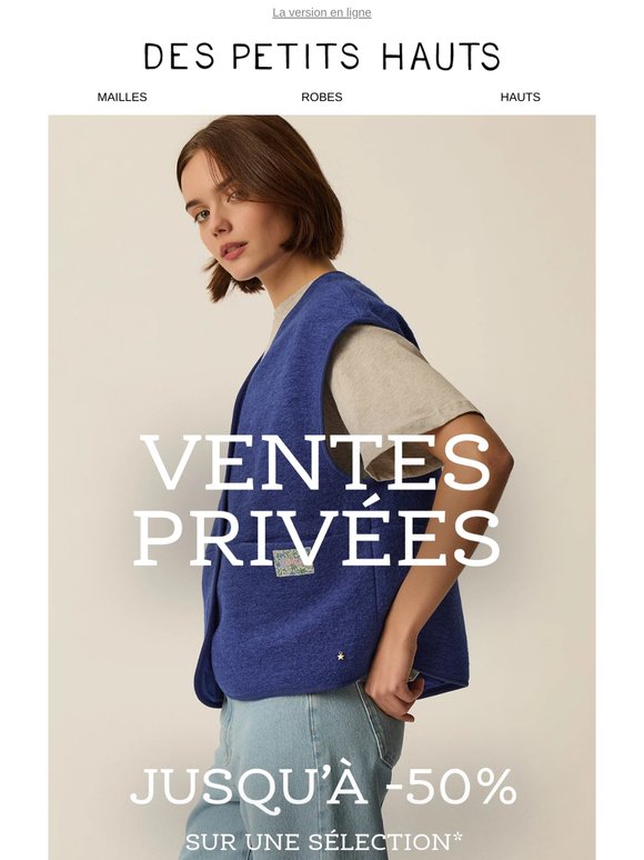 Jusqu'à -50% sur vos coups de coeur été