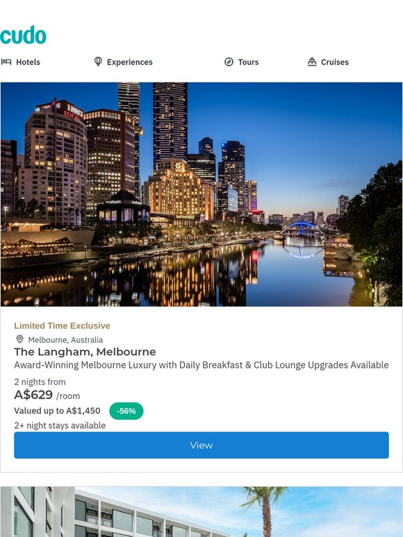 The Langham Melbourne Award-Winning Riverside Luxury w. Daily Breakfast