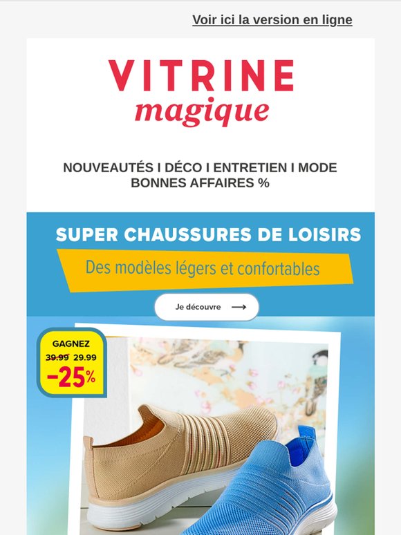 10 % de réduction sur les chaussures et plus encore