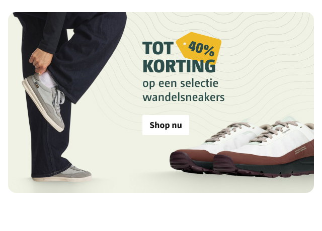Korting op een selectie wandelsneakers