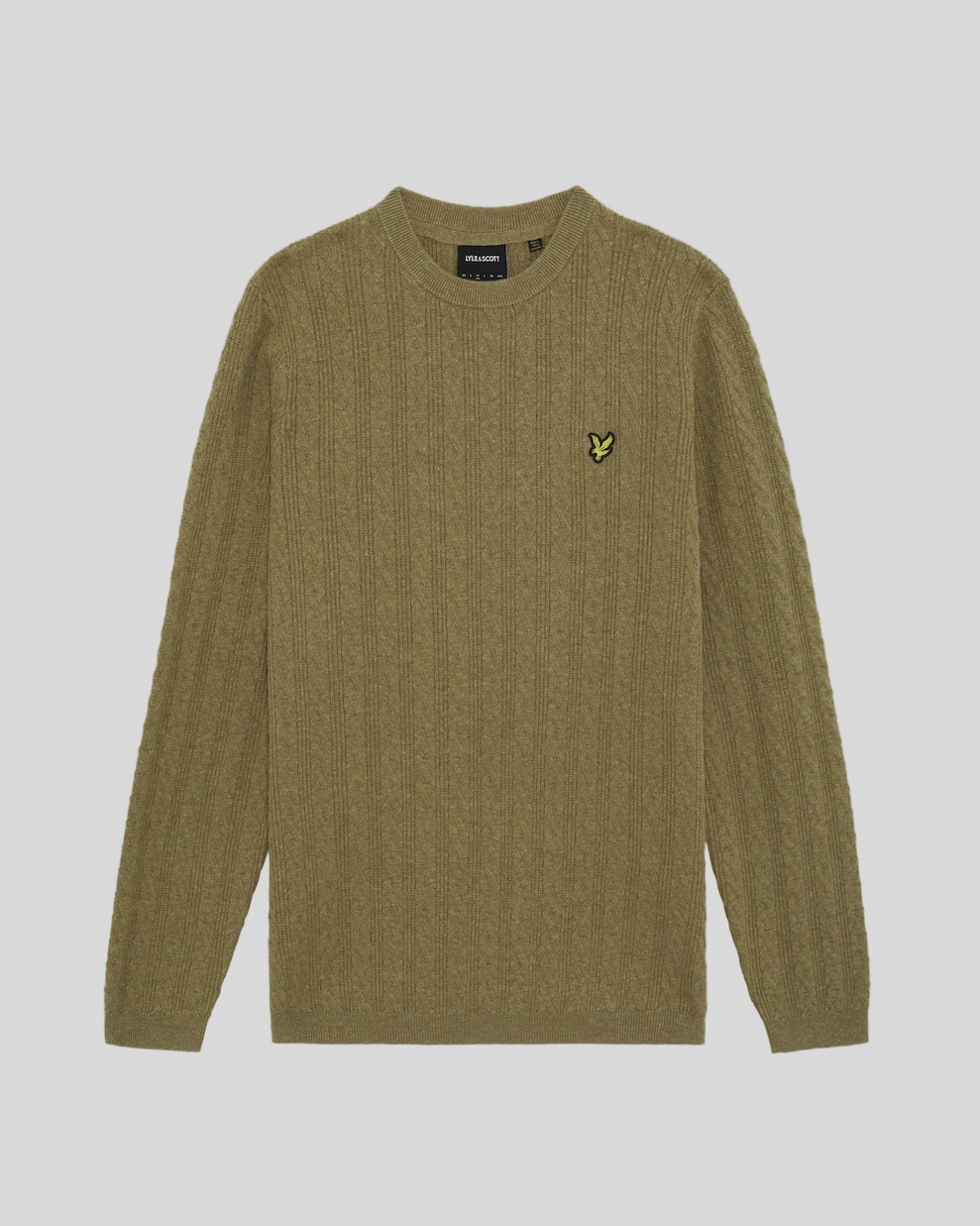Linen Blend Ribbed Crew Neck Jumper
