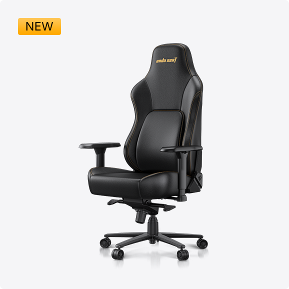 Kaiser 3 gaming chair in black leather