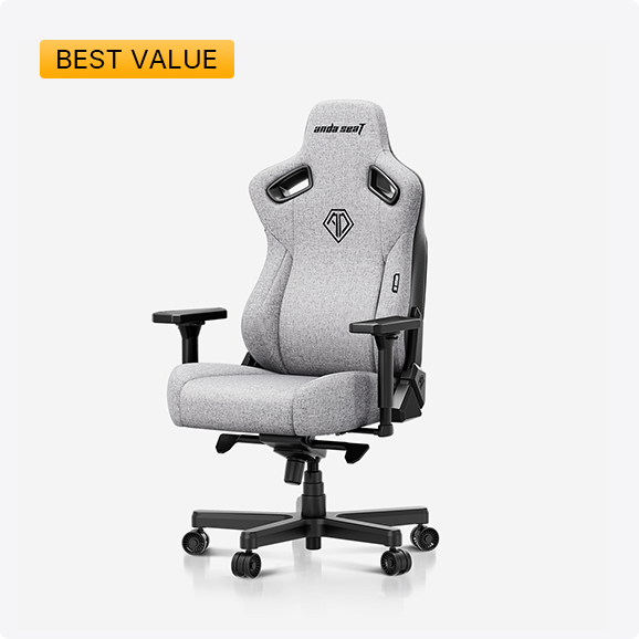 Kaiser 3 gaming chair in black leather