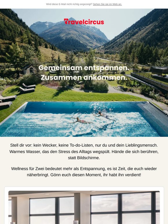 Auszeit zu zweit: So schön kann Pause sein.