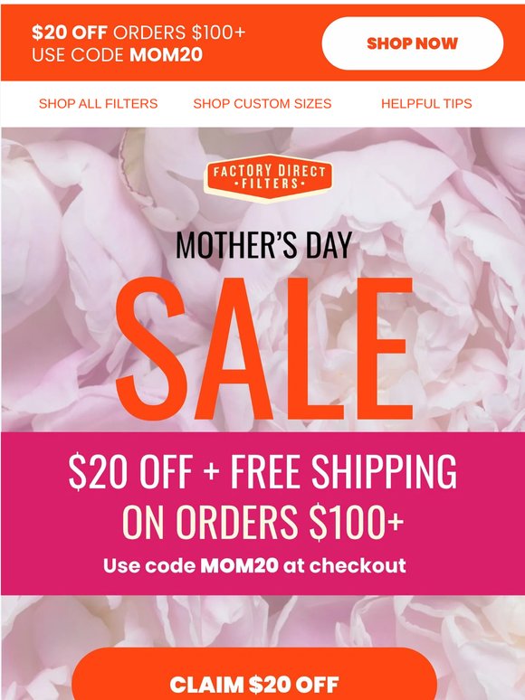 $20 OFF On Orders $100+ 🌸