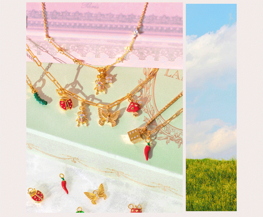 necklaces for charms, zodiacs, and birth month flowers