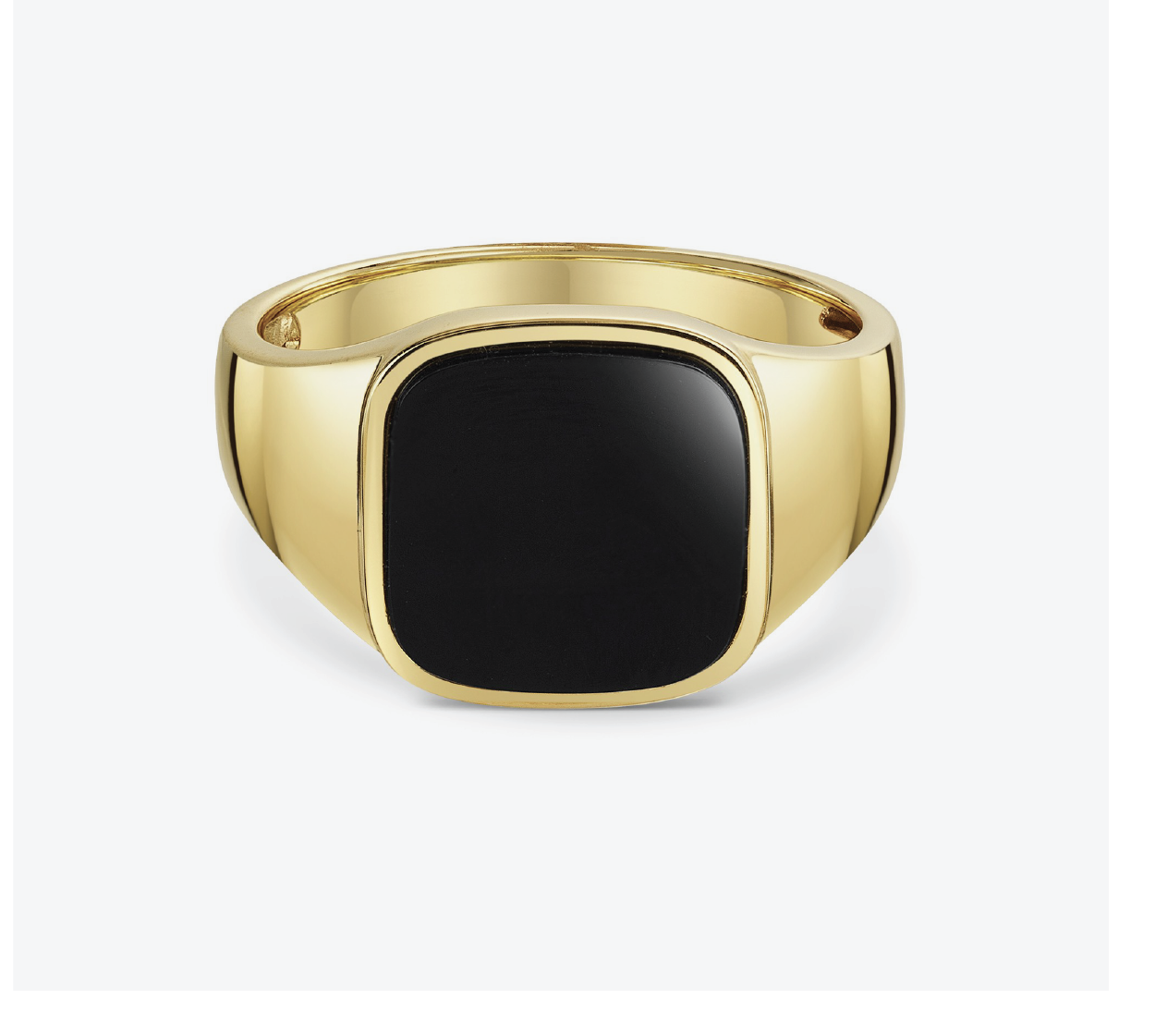 9ct Yellow Gold Gents Square Signet Ring