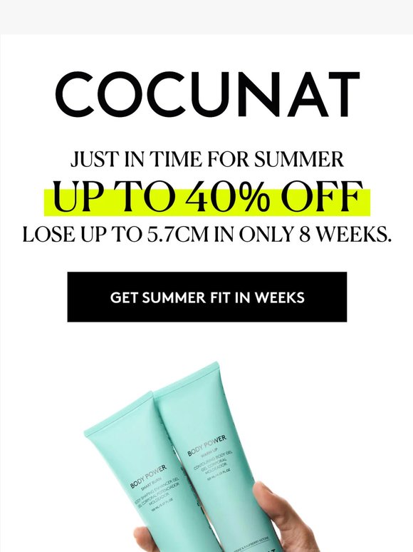 Lose up to 5.7cm in time for summer