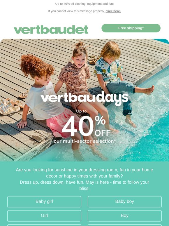 🎉 Vertbaudays: it starts today!