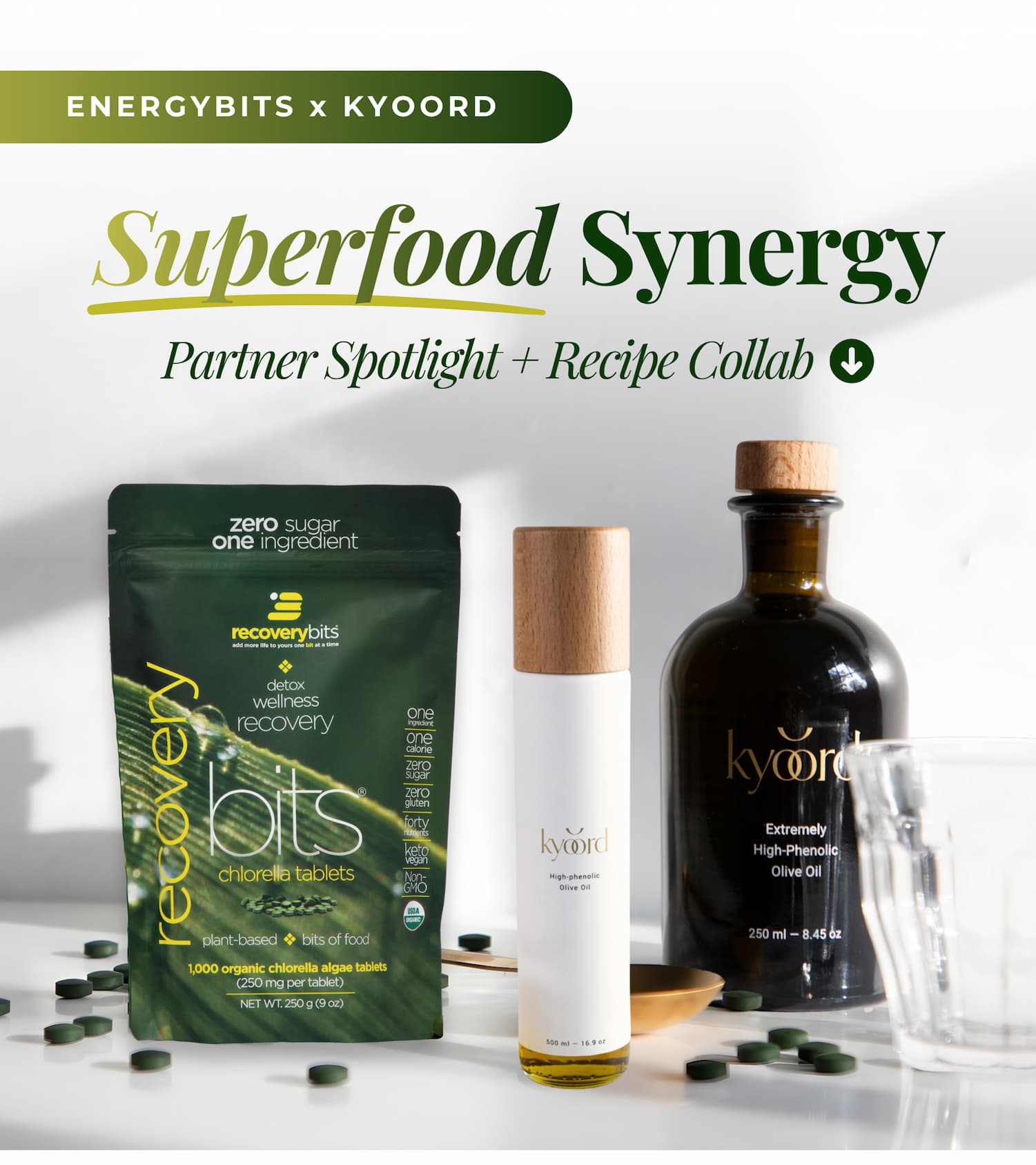 Ditch the hangover fog & recover smarter with RECOVERYbits® algae tablets
