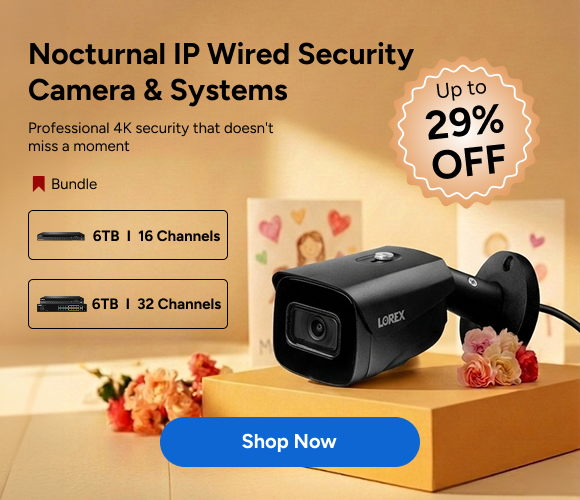 Nocturnal IP Wired Security Camera & Systems