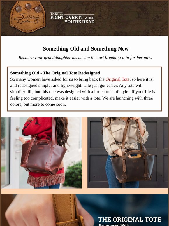 Double Handle Purse and Original Tote Redesign For Mother’s Day