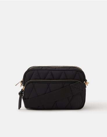 Quilted Nylon Crossbody Bag