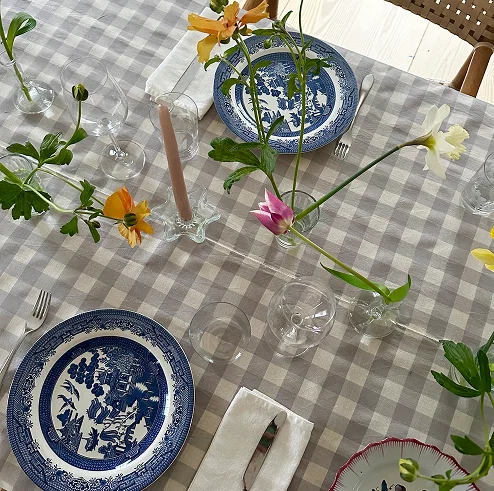 More with Less Table Setting