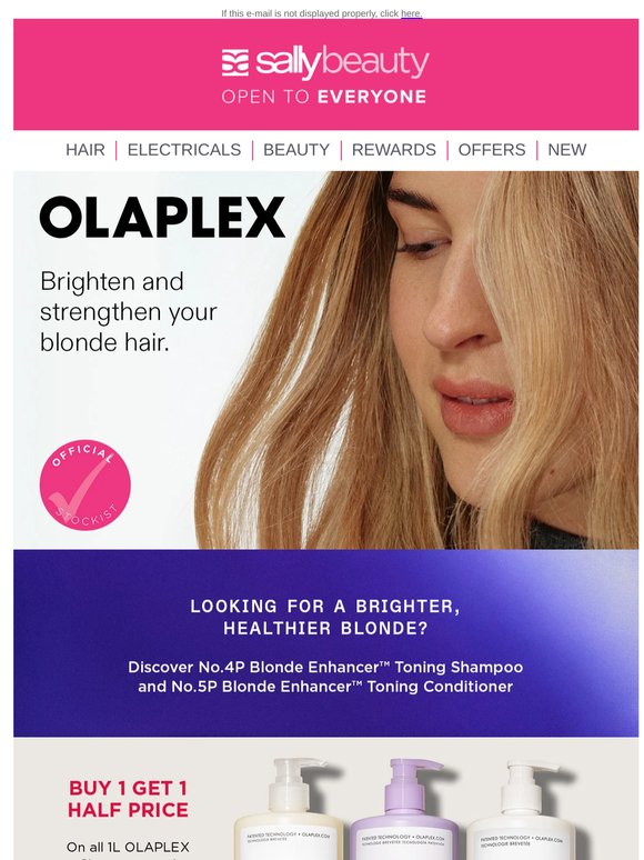 Bring stressed strands back to life with Olaplex✨