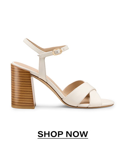 Alyssa Block Heel Sandal 85 in Cream