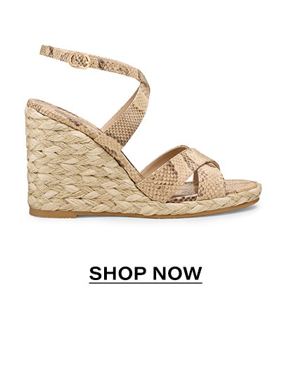 Alyssa Wedge Sandal in Adobe Snake