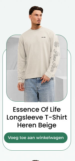Essence Of Life Longsleeve T-Shirt Heren Beige