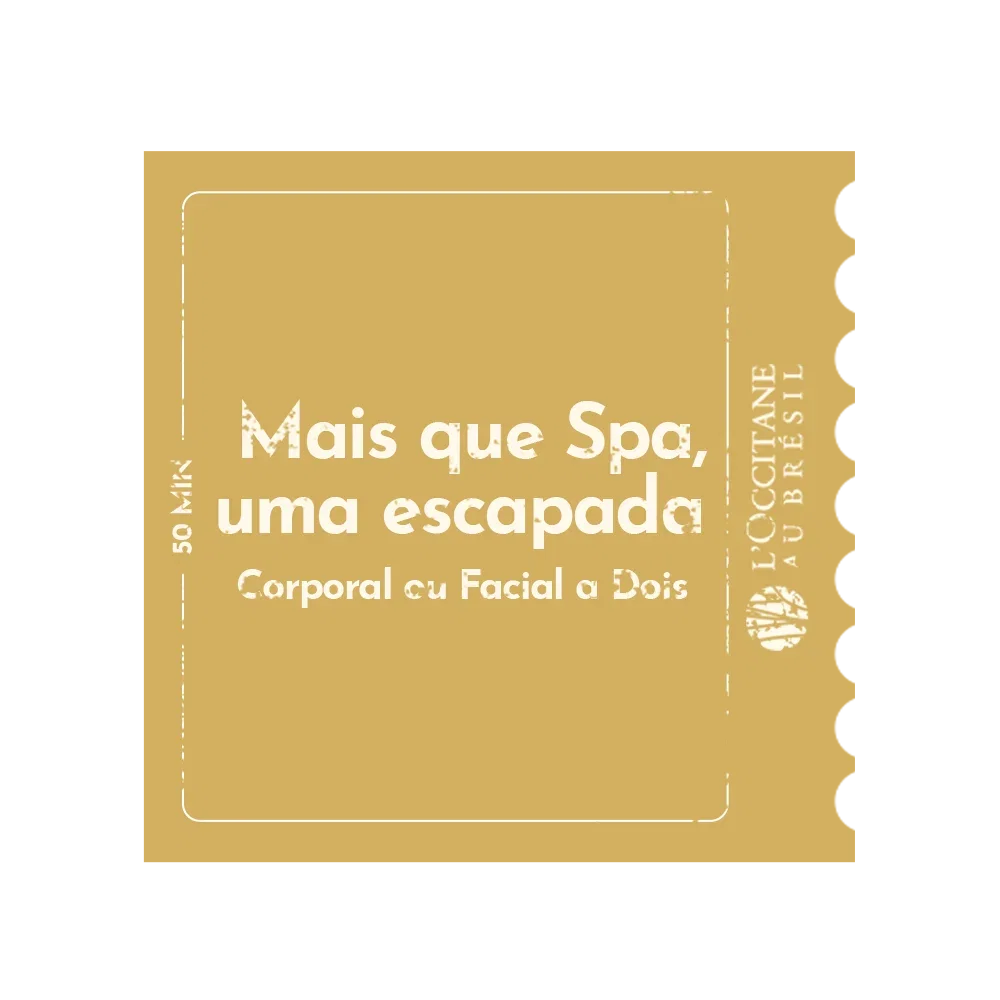 Tratamento a Dois 50 minutos + Adicional Esfoliação Caju
