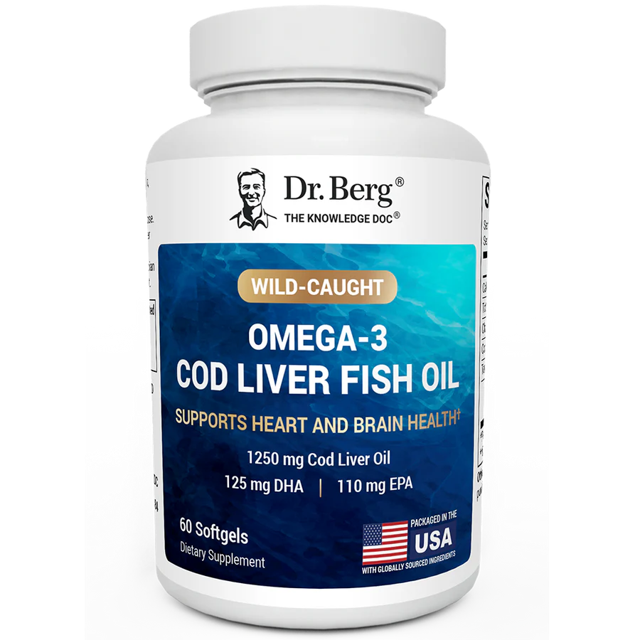 Wild-Caught Omega-3 Cod Liver Fish Oil